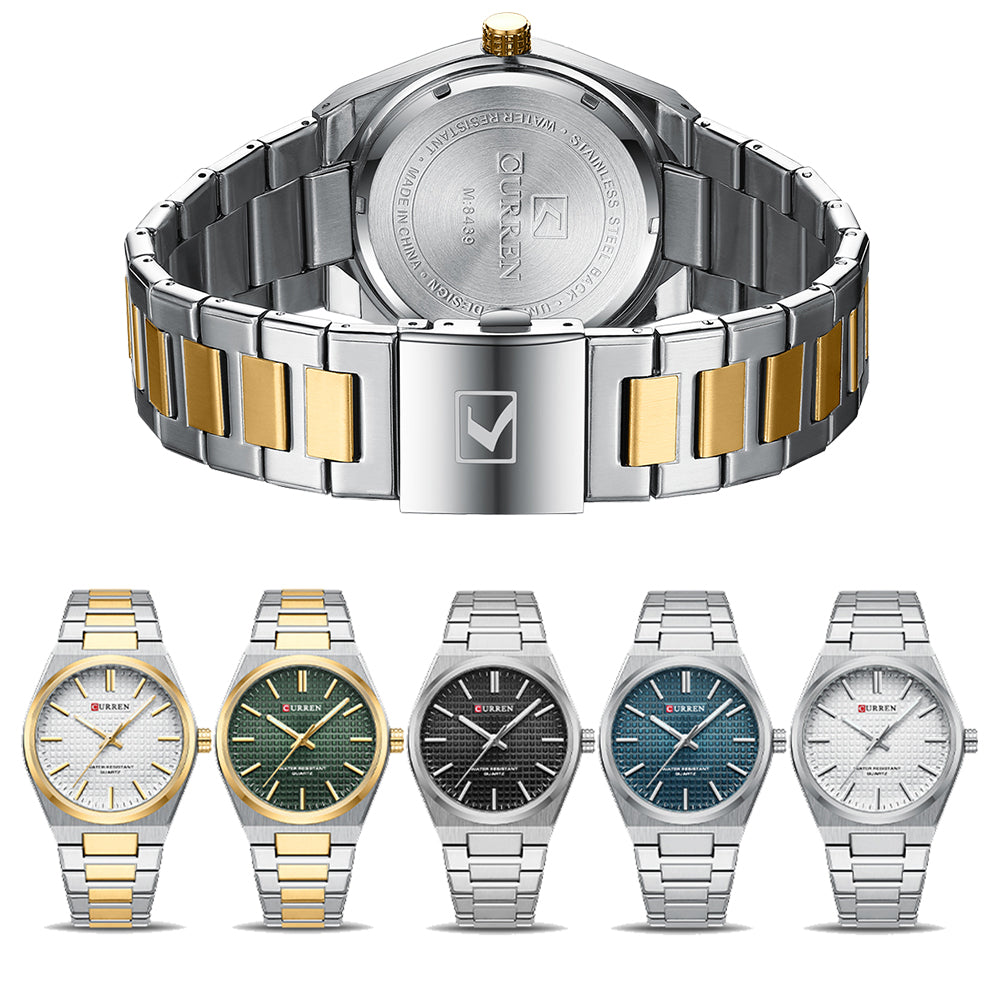 Herren Armbanduhr aus gebürstetem Edelstahl | Aether