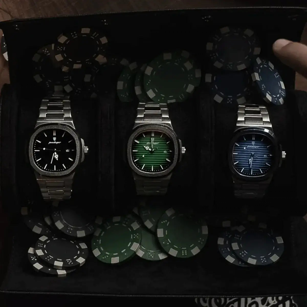 Herren Luxe Nautilus™ Uhr mit kostenlosem Armband-Kit – Richtiges Schnäppchen!