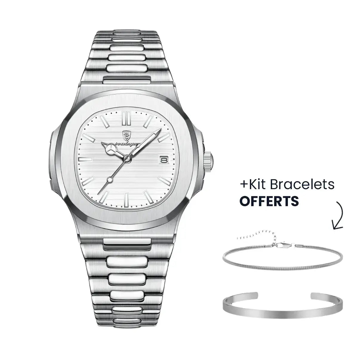 Herren Luxe Nautilus™ Uhr mit kostenlosem Armband-Kit – Richtiges Schnäppchen!