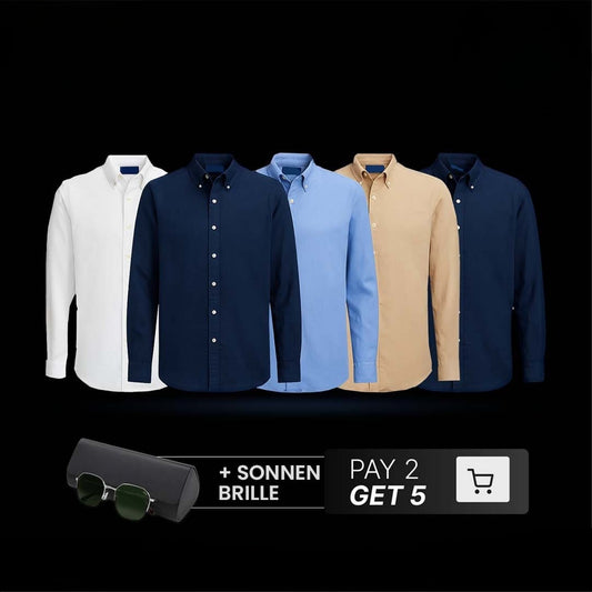 RL LEINENHEMD-SET [2 KAUFEN, 5 ERHALTEN] + SONNENBRILLE