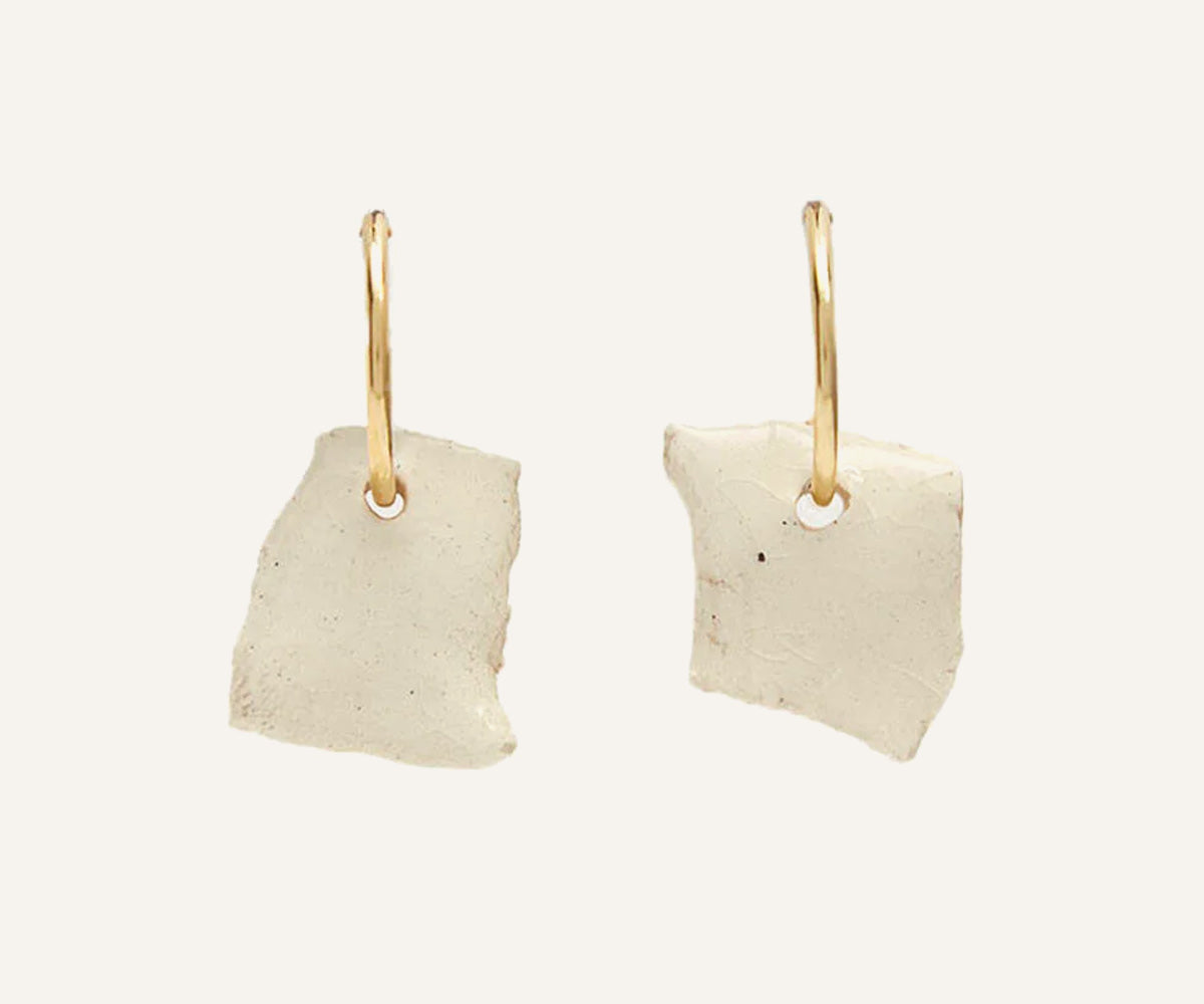 Asymmetrische Bits Creolen in Grün